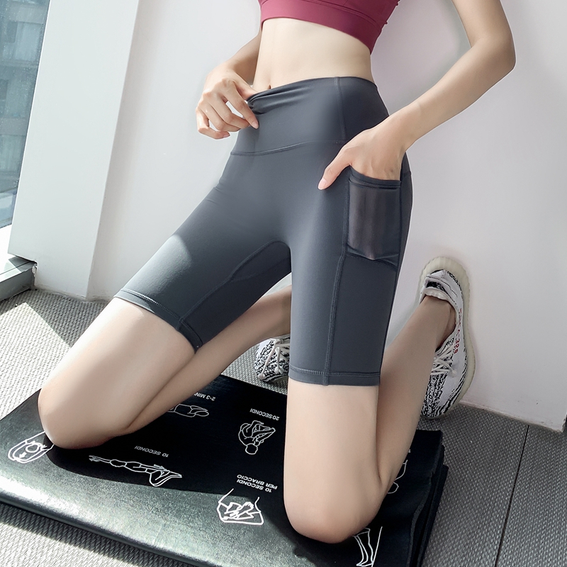 健身跑步薄款高腰大码速干短裤