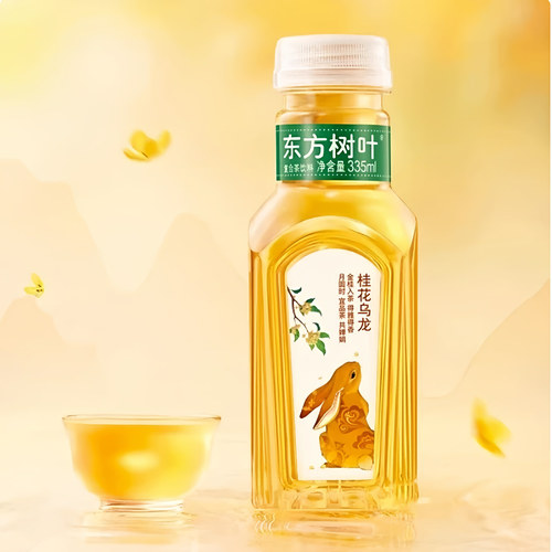 东方树叶桂花乌龙明前龙井一箱新品新茶无茶饮料小瓶335ml/瓶装