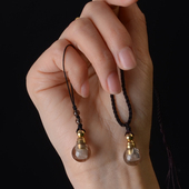 天然茶水晶黑水晶烟晶香水瓶精油瓶香薰瓶 女男生日礼品礼物