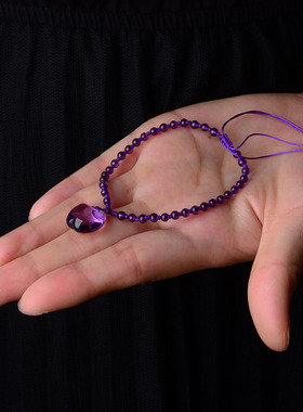 天然手串饰品乌拉圭紫水晶