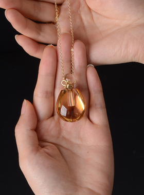 精油瓶女香水瓶黄水晶