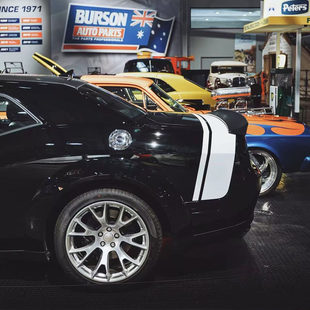 挑战者SRT车贴贴拉花 道奇挑战者地狱猫平衡线汽车拉花车尾贴纸