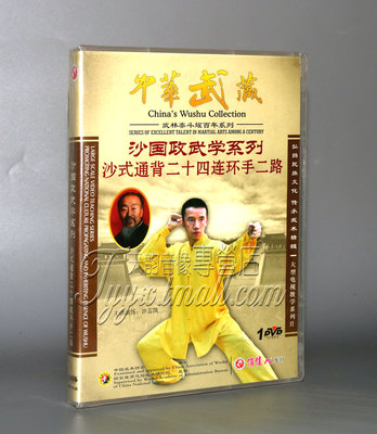 正版 沙国政武学 沙式通背二十四连环手二路 1DVD沙雷凯主讲