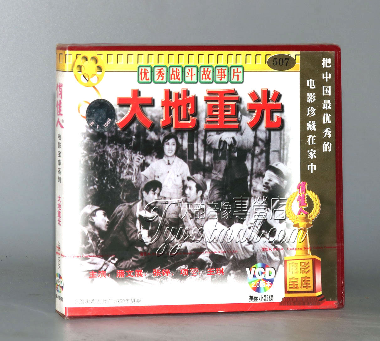 正版 老电影 大地重光 2vcd 潘文展 张铮 项堃
