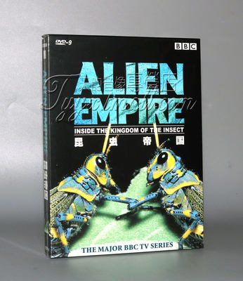 正版BBC 昆虫帝国 DVD精装 2D9 科学探索 BBC纪录片DVD光盘