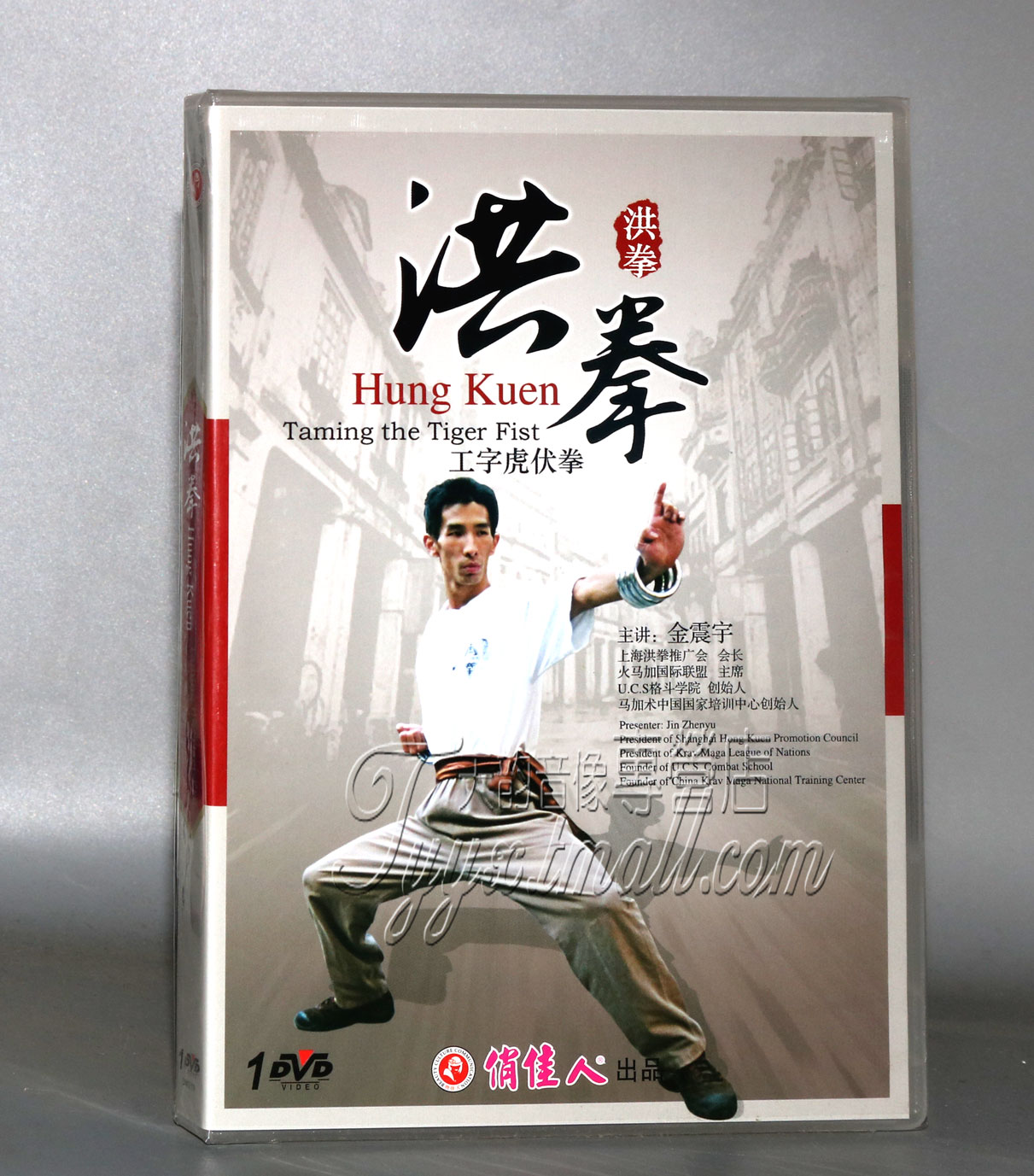 正版武术教学碟片光盘 洪拳 工字虎伏拳 1DVD 金震宇