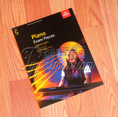 ABRSM英皇钢琴考级作品5级五级 2023-2024新版英文版Exam Pieces