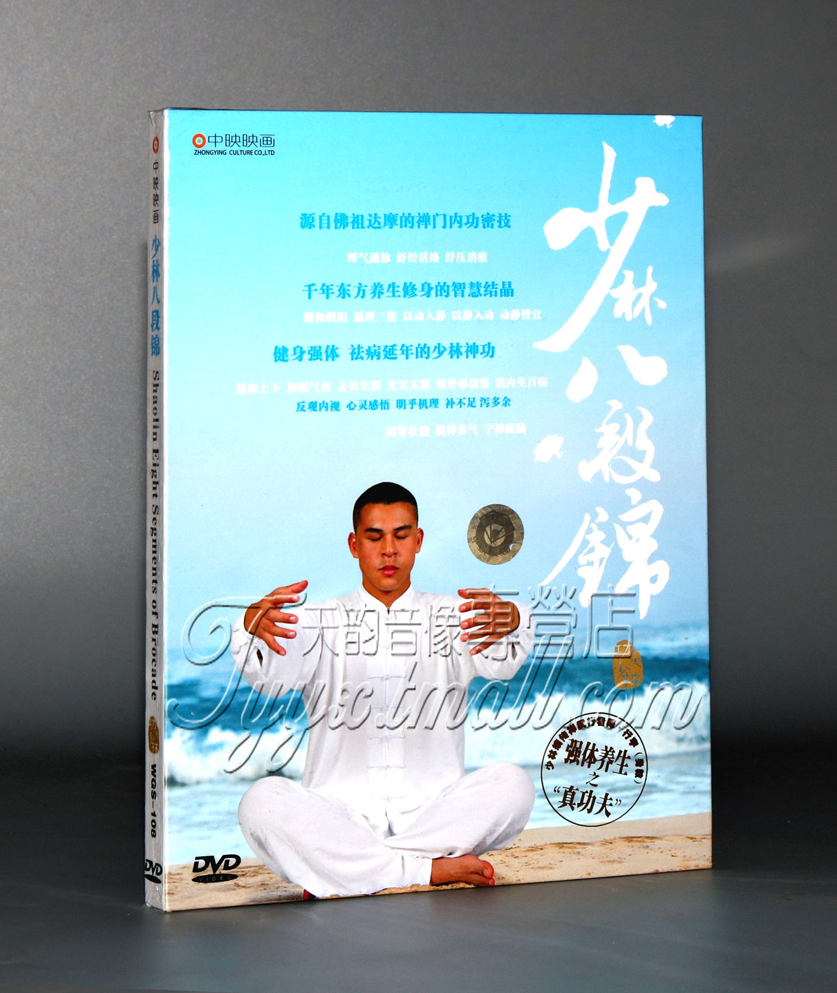 正版 八段锦 DVD光盘 少林八段锦 释行宇教学视频DVD碟片