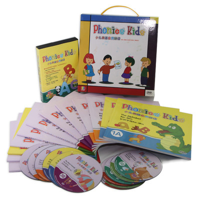 原装正版 《Phonics Kids 英语自然拼读》(全套12教材+12DVD)