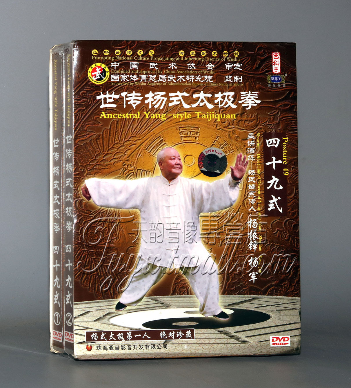 正版 杨振铎 世传杨式太极拳 四十九式(49式)2dvd教学光盘碟片