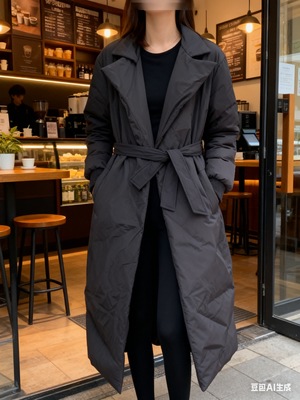 韩版长款羽绒棉服女气质2025冬季新款保暖时尚宽松外套