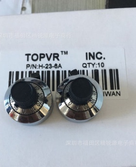 台产TOPVR.金属刻度盘旋钮 H-23-6A数字旋钮  配电位器3590S.7276