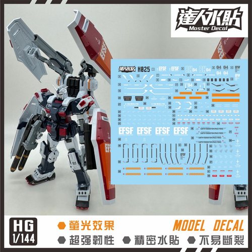 达人H025雷霆FA78荧光水贴