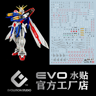 EVORG1/144神高达模型荧光水贴