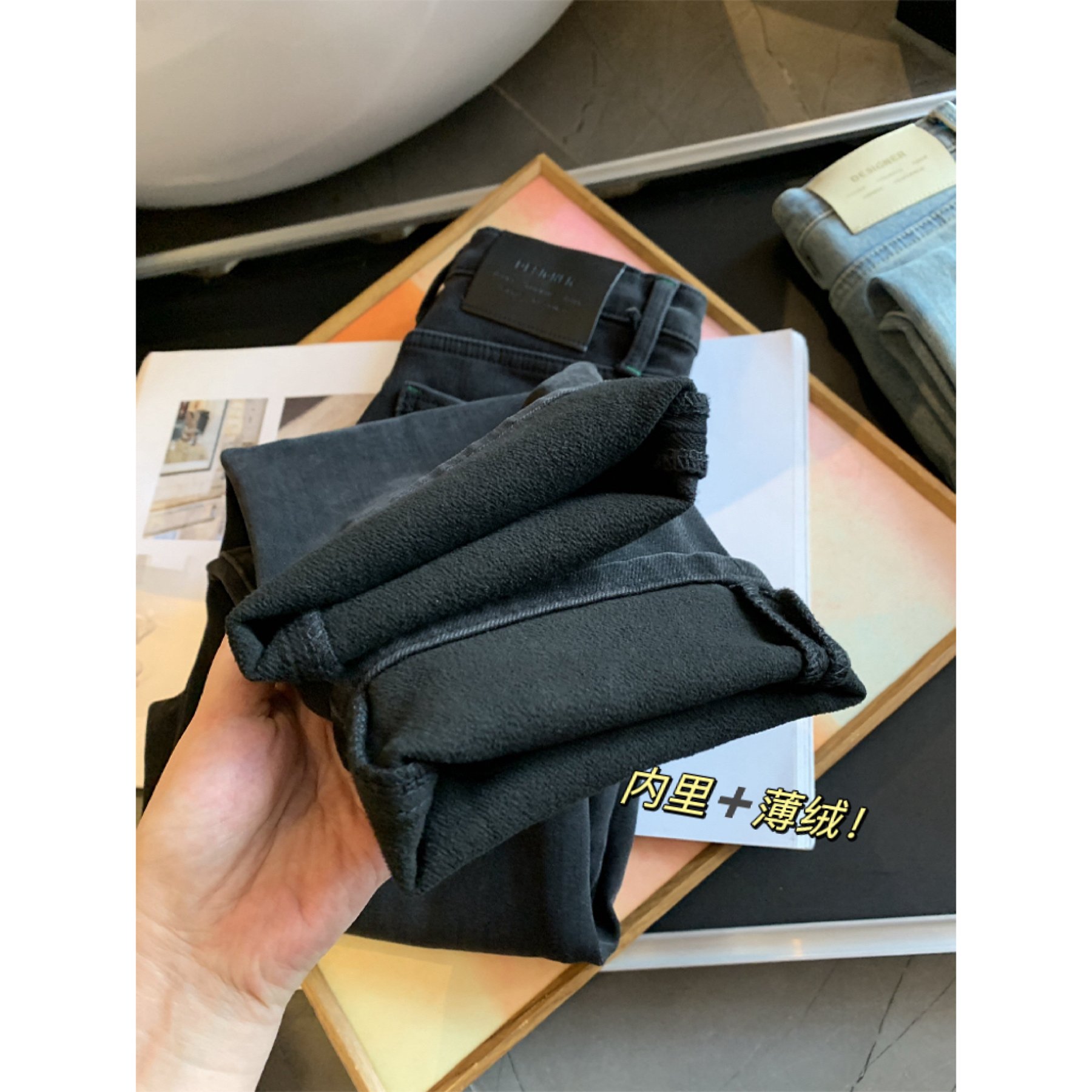 烟管裤九分2024年冬季新款