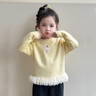 女童卫衣春秋款2026新款儿童装洋气女宝宝春季小女孩春装上衣春款