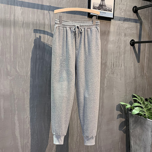 灰色挂拍2023秋装九分裤男青年束脚运动卫裤潮K8003-P65 控98图片