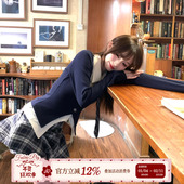 韩系学院风短裙套装 织物猪 薄荷汽水 女春jk制服假两件上衣两件套