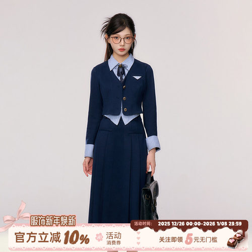 正装制服学院风套装女冬季