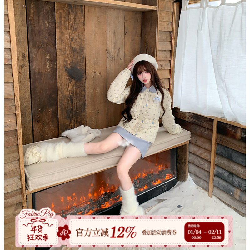 织物猪 岛屿泡泡 甜美风杏色短款棉服外套女冬季加厚保暖翻领棉衣,女装/女士精品,棉衣/棉服,淘宝优惠券,粉丝福利购,淘宝优惠卷