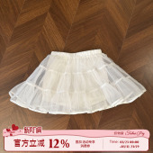 蓬蓬裙女云朵撑百搭蛋糕裙安全裤 无骨裙撑短款 蓬蓬裙撑 织物猪