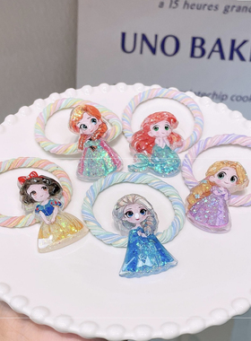 满15元包邮 大卡 公主高品质切面细闪发圈发饰头绳皮筋