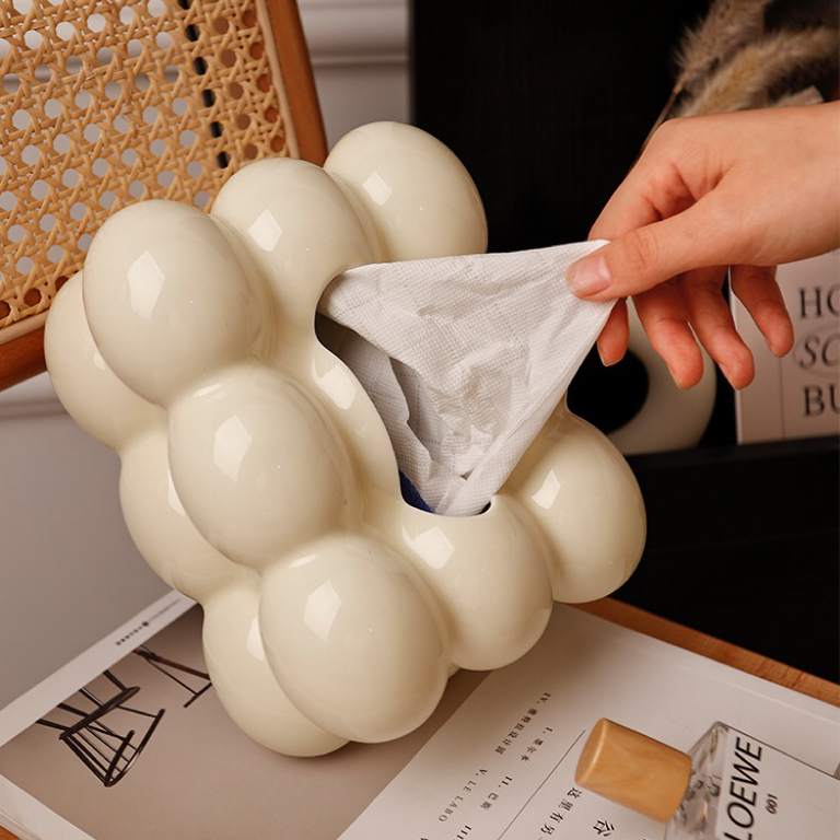 纸巾盒奶油风高颜值纸抽盒