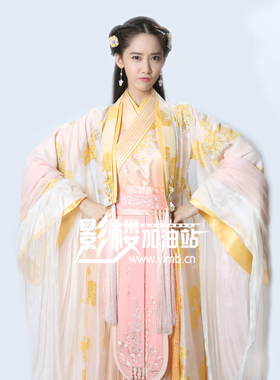 新版武神赵子龙电视剧古装夏侯轻衣新款古典服装三国女汉服林允儿