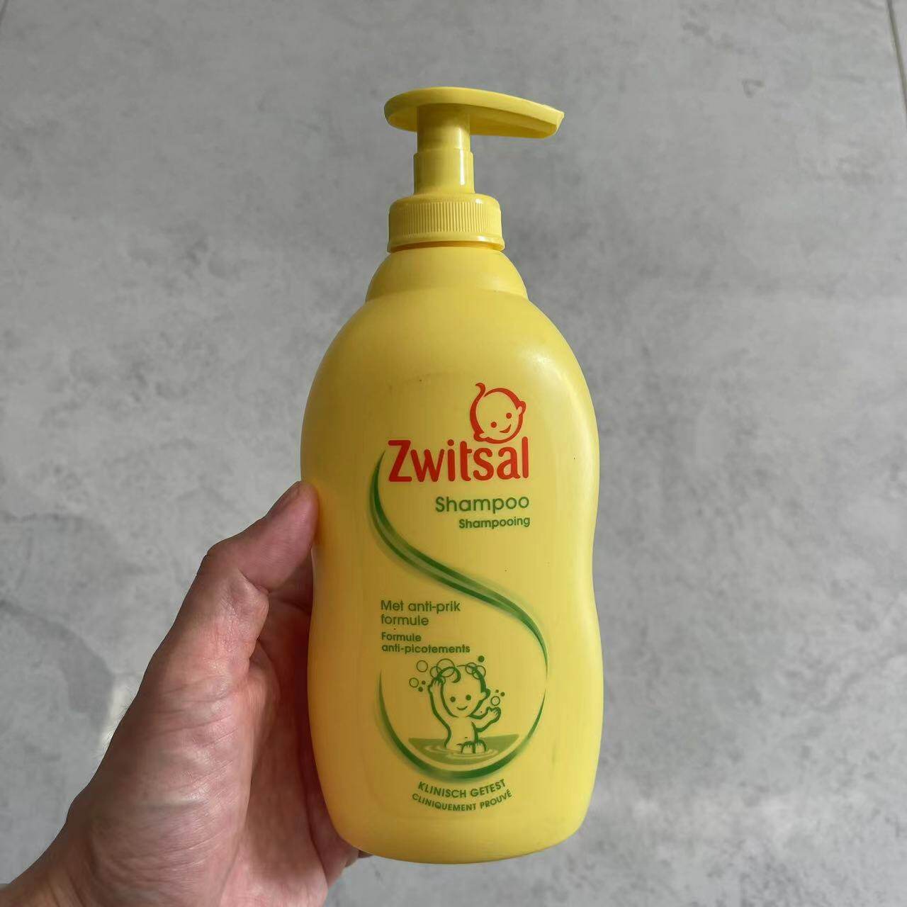 现货/荷兰代购瑞莎Zwitsal纯天然婴儿易梳理柔顺无泪洗发水400ml