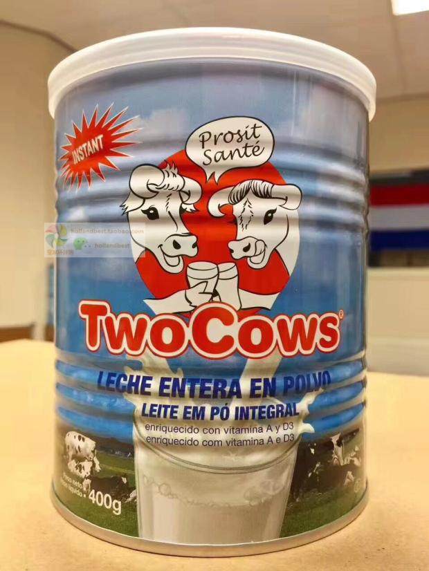 现货/荷兰代购Two Cows淘高斯双牛成人青少年中老年高钙奶粉400克