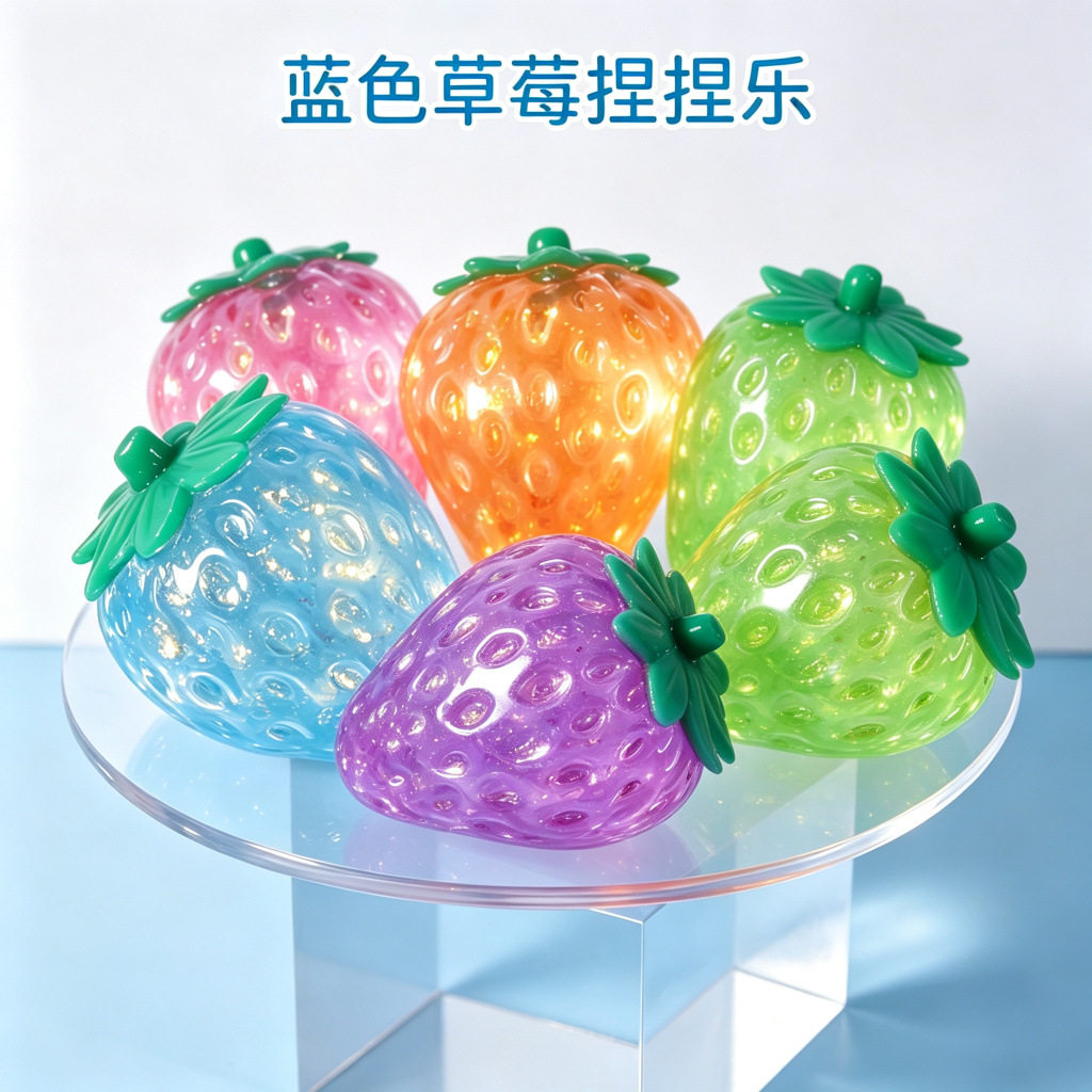 麦芽糖捏捏乐草莓解压玩具