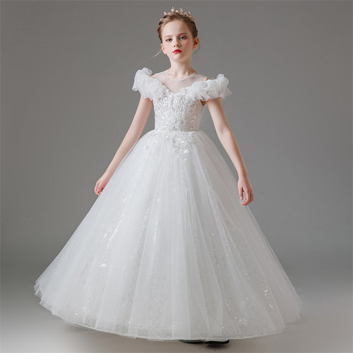 酷馨妮晚礼服女童简约公主裙