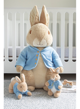 正版peter rabbit英国比得兔90cm公仔毛绒玩具柔软安抚玩偶礼物