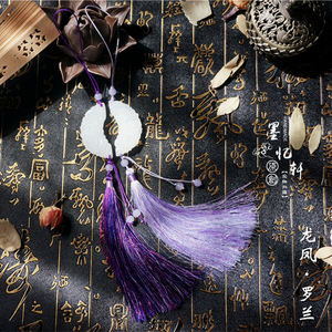 墨忆轩「龙凤·罗兰」原创龙凤对佩流苏挂坠腰坠笛子坠情侣礼物