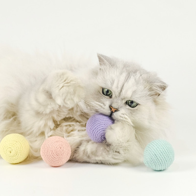 MEOWCARD绵绵球剑麻绳发声铃铛