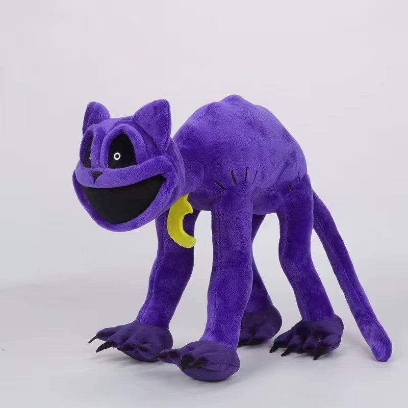 波比的游戏时间第三章变异紫猫微笑动物玩偶瞌睡猫毛绒玩具公仔娃图片