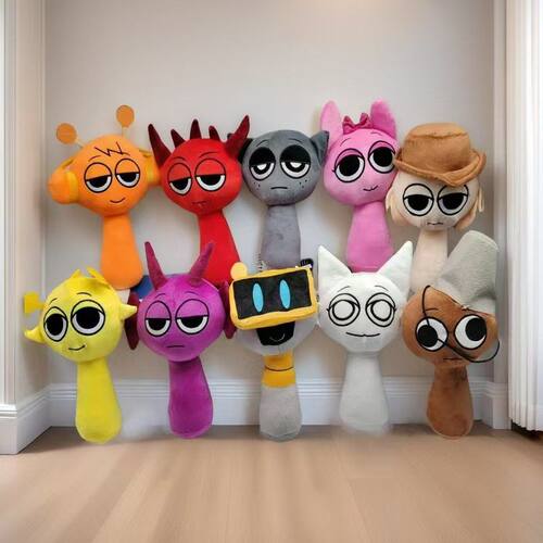 跨境新品Sprunki Plush节奏盒子游戏周边毛绒玩具incredibox玩偶