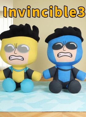 跨境新品Invincible3无敌少侠3动漫Mark周边玩偶Q版超人毛绒玩具