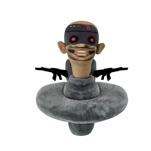 Туалет, красный монитор, плюшевая детская игрушка, подарок на день рождения