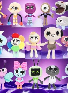 跨境新品Dandy's World Plush Scraps丹迪的世界游戏周边毛绒玩具