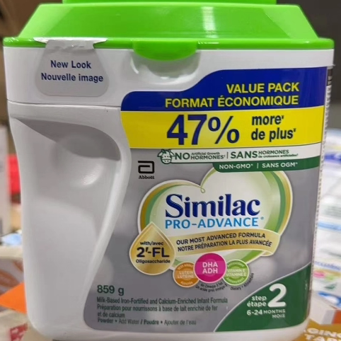 雅培新款similac二段奶粉非转基因859g  白金版 含益生元