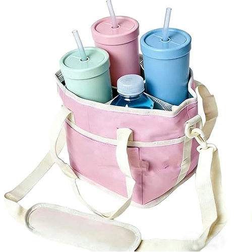 跨境新品No-Spill Car Drink Carrier Bag防漏车载饮料水杯箱包