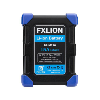 FXLION 210wh 15A高功率V型防摔电池 四个D-TAP接口 type-c充放电
