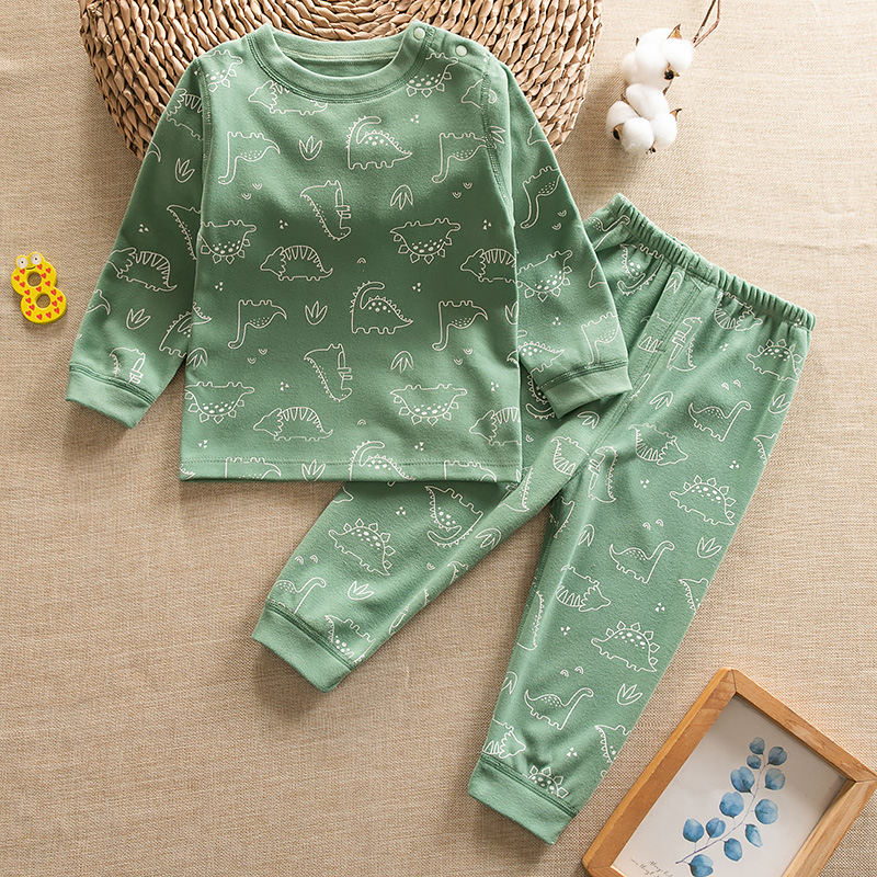 春秋儿童保暖无痕内衣套装睡衣男女童装加绒宝宝秋冬加厚秋衣秋裤