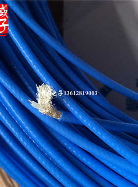 6G高频蓝色RG316D耐高温镀银双屏蔽射频同轴电缆馈线 50欧姆2.8mm