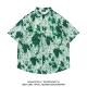 ISLAND 被琢磨着 复古扎染小众水墨油画设计印花短袖 TRAVEL 衬衫