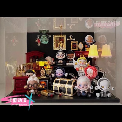 泡泡玛特密林古堡盲盒造景客厅餐厅书房玄关展示柜微景观道具