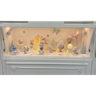 玄关展示柜微缩迷你盲盒造景diy适用泡泡玛特进退之门治愈系造景
