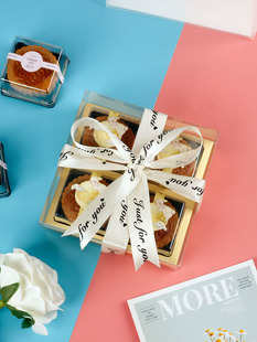 透明磨砂月饼包装盒网红中秋手提礼品盒80g广式冰皮流心2/4/6粒盒