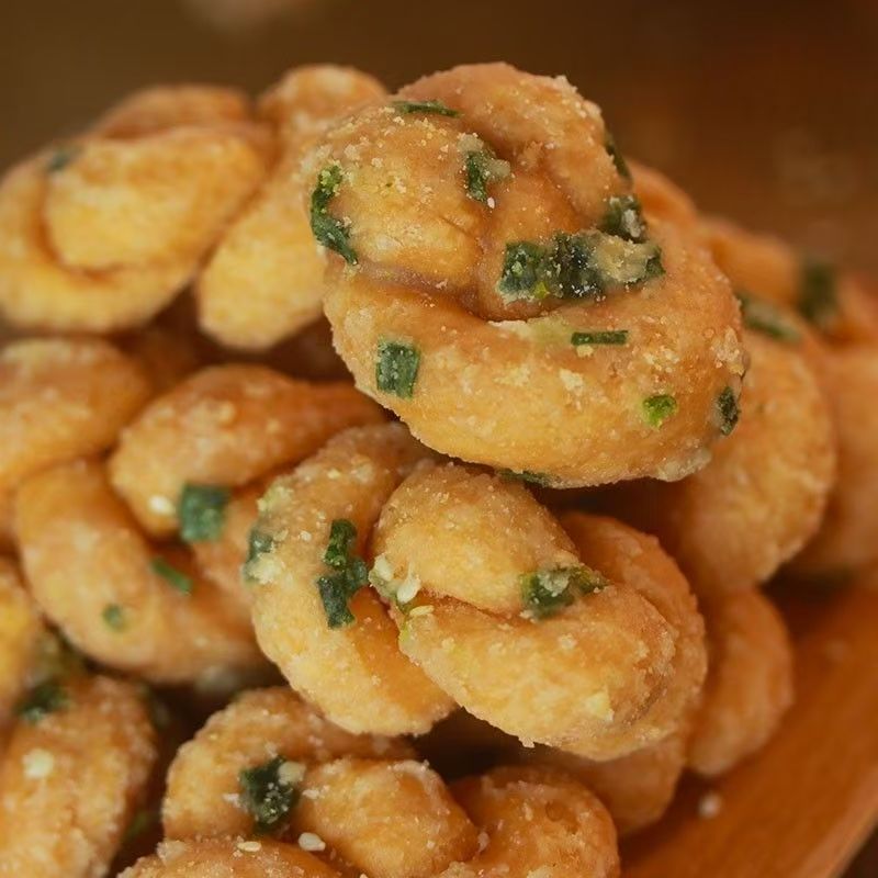 潮汕特产小吃麻花 葱油芝麻香脆油索 传统糕点 手信茶点